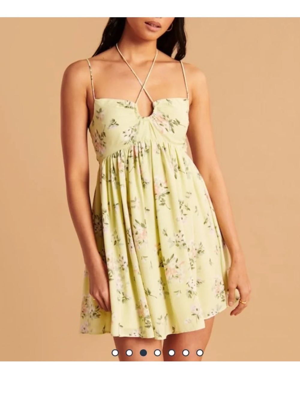 Floral Spaghetti Strap Mini Dress